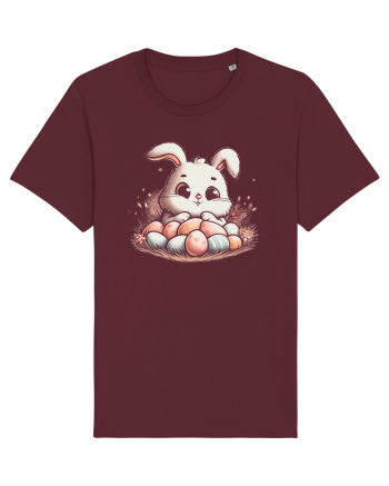Easter Mood - iepuras dragut cu oua colorate Burgundy