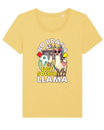 Llama Fotbalistă Tricou mânecă scurtă guler larg fitted Damă Expresser