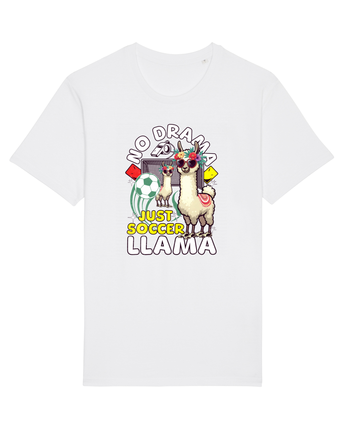 Tricou mânecă scurtă Unisex Rocker White