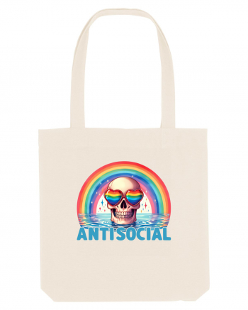 Antisocial Rainbow Skull Natural