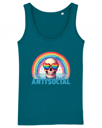 Antisocial Rainbow Skull Ocean Depth