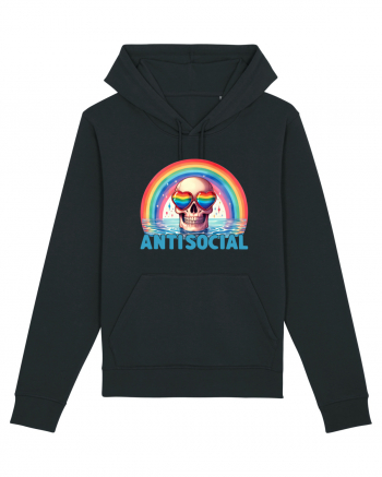 Antisocial Rainbow Skull Hanorac Unisex Drummer