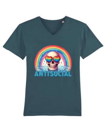 Antisocial Rainbow Skull Stargazer