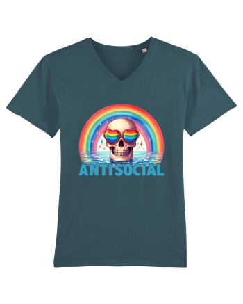 Antisocial Rainbow Skull Stargazer