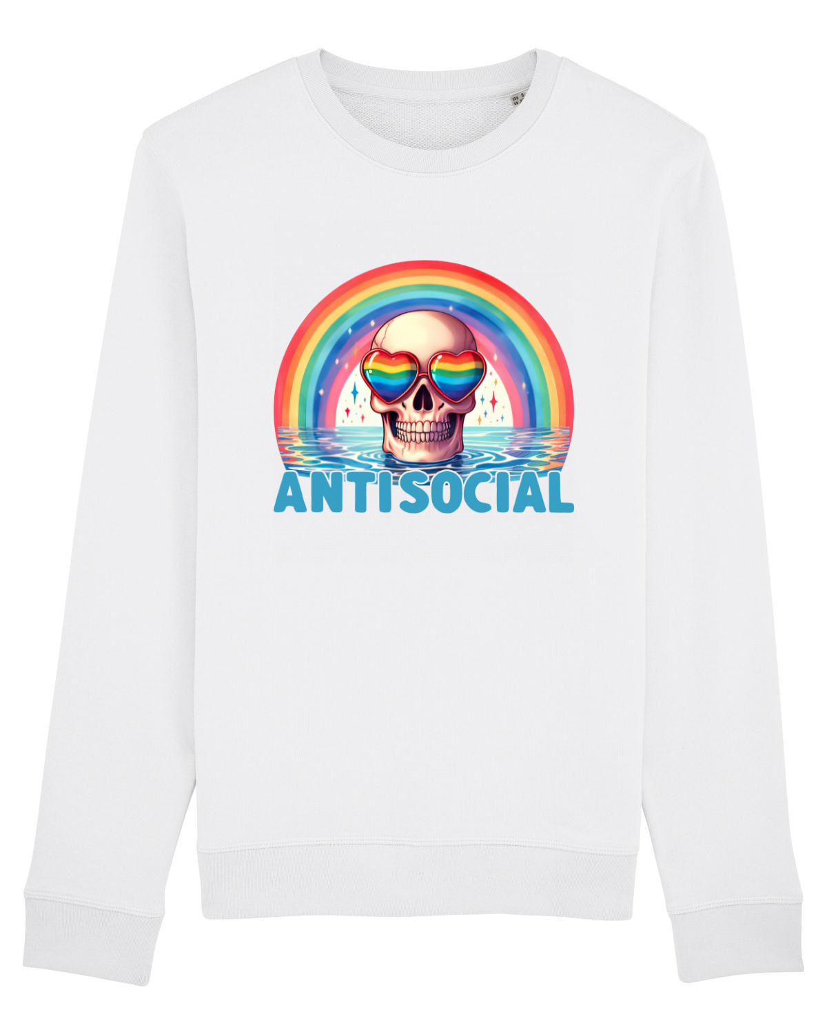 Bluză mânecă lungă Unisex Rise White