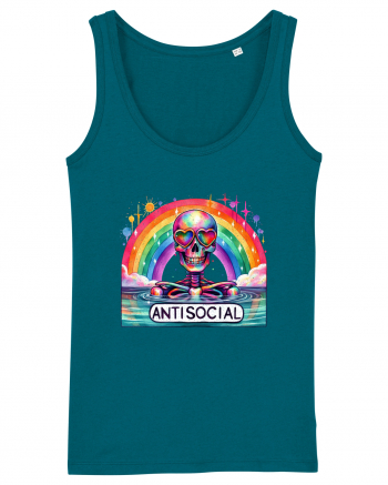 Antisocial Rainbow Skull Ocean Depth