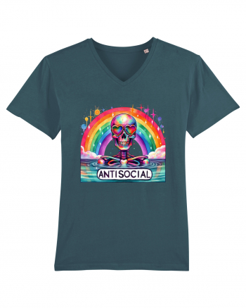 Antisocial Rainbow Skull Stargazer
