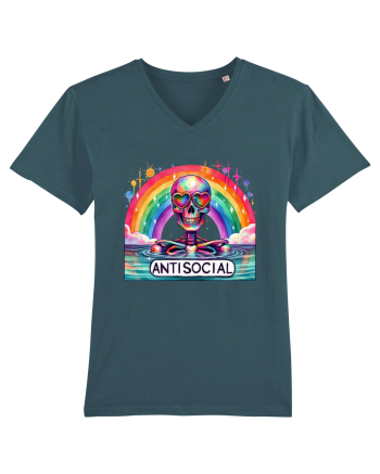 Antisocial Rainbow Skull Stargazer