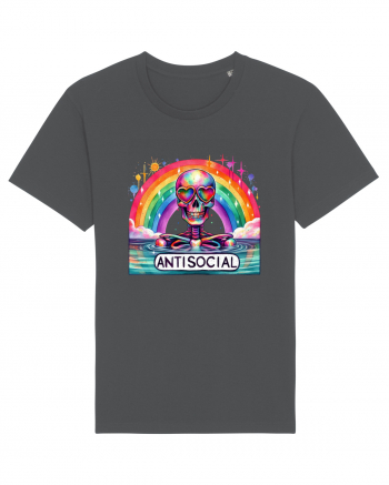 Antisocial Rainbow Skull Anthracite