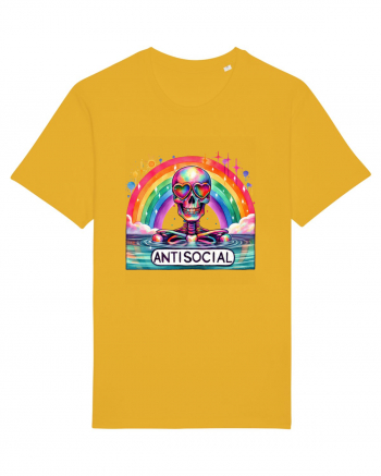 Antisocial Rainbow Skull Spectra Yellow