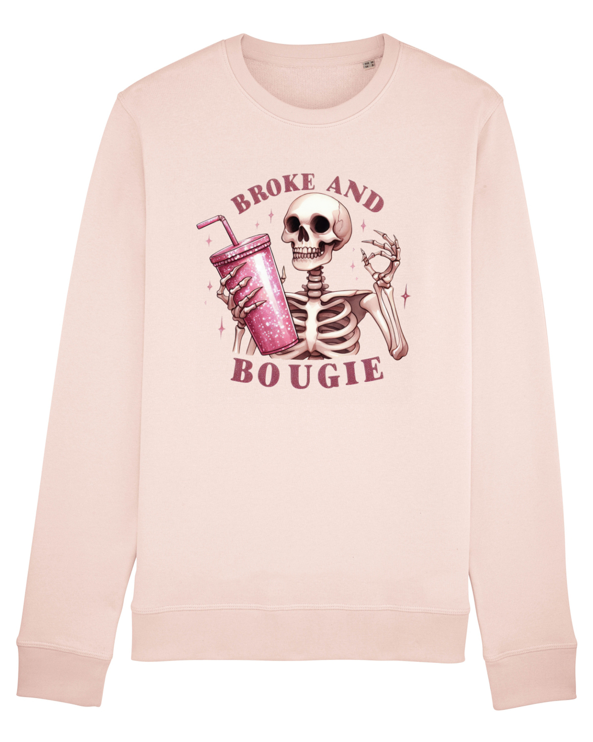 Bluză mânecă lungă Unisex Rise Candy Pink