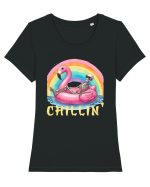 Chillin' Tricou mânecă scurtă guler larg fitted Damă Expresser