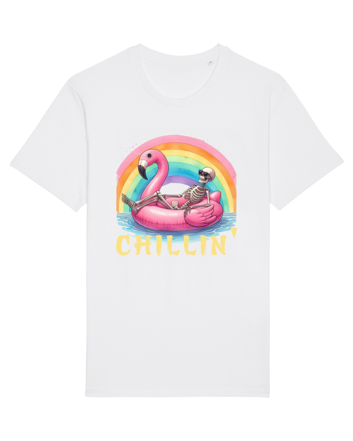 Tricou mânecă scurtă Unisex Rocker White