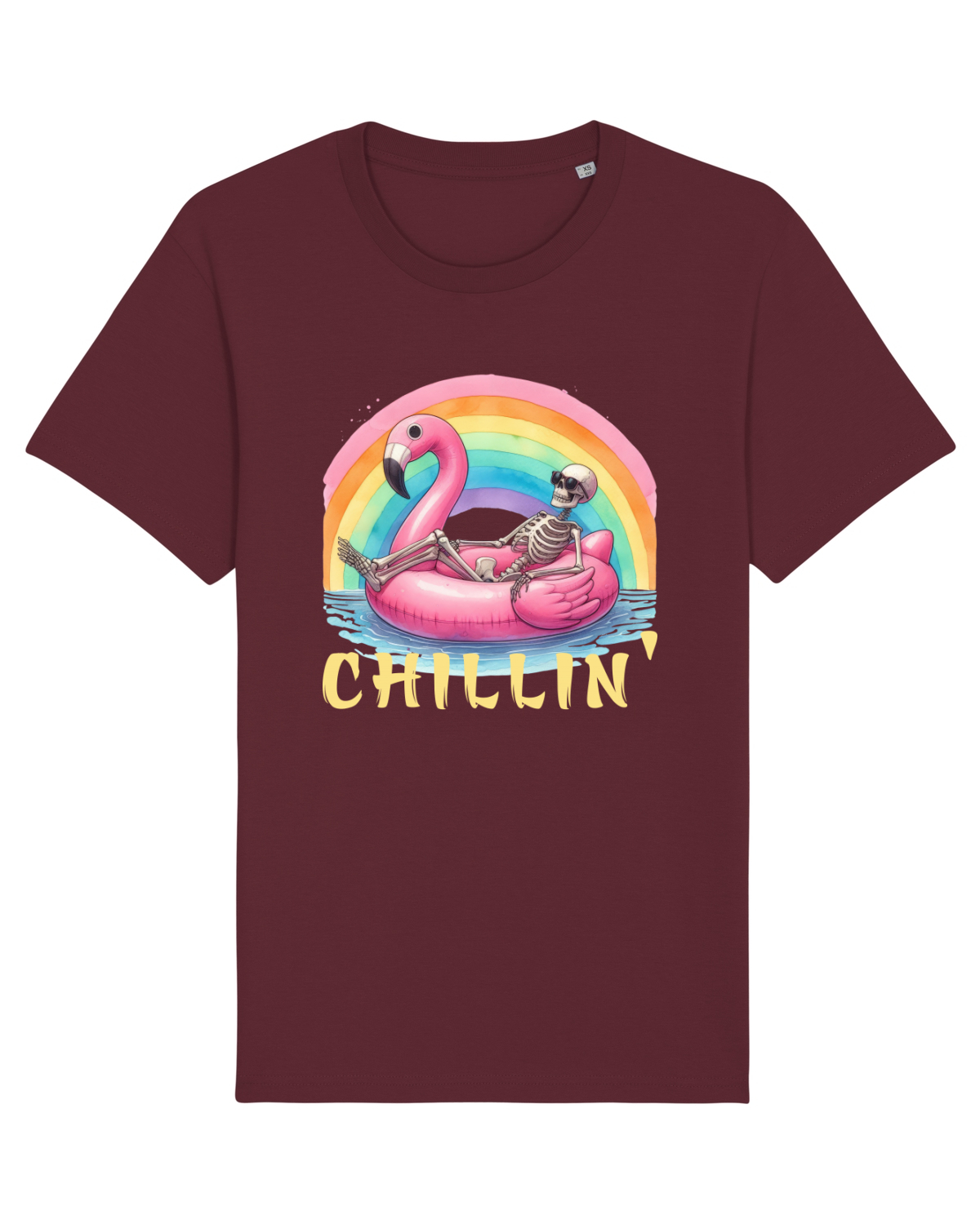 Tricou mânecă scurtă Unisex Rocker Burgundy