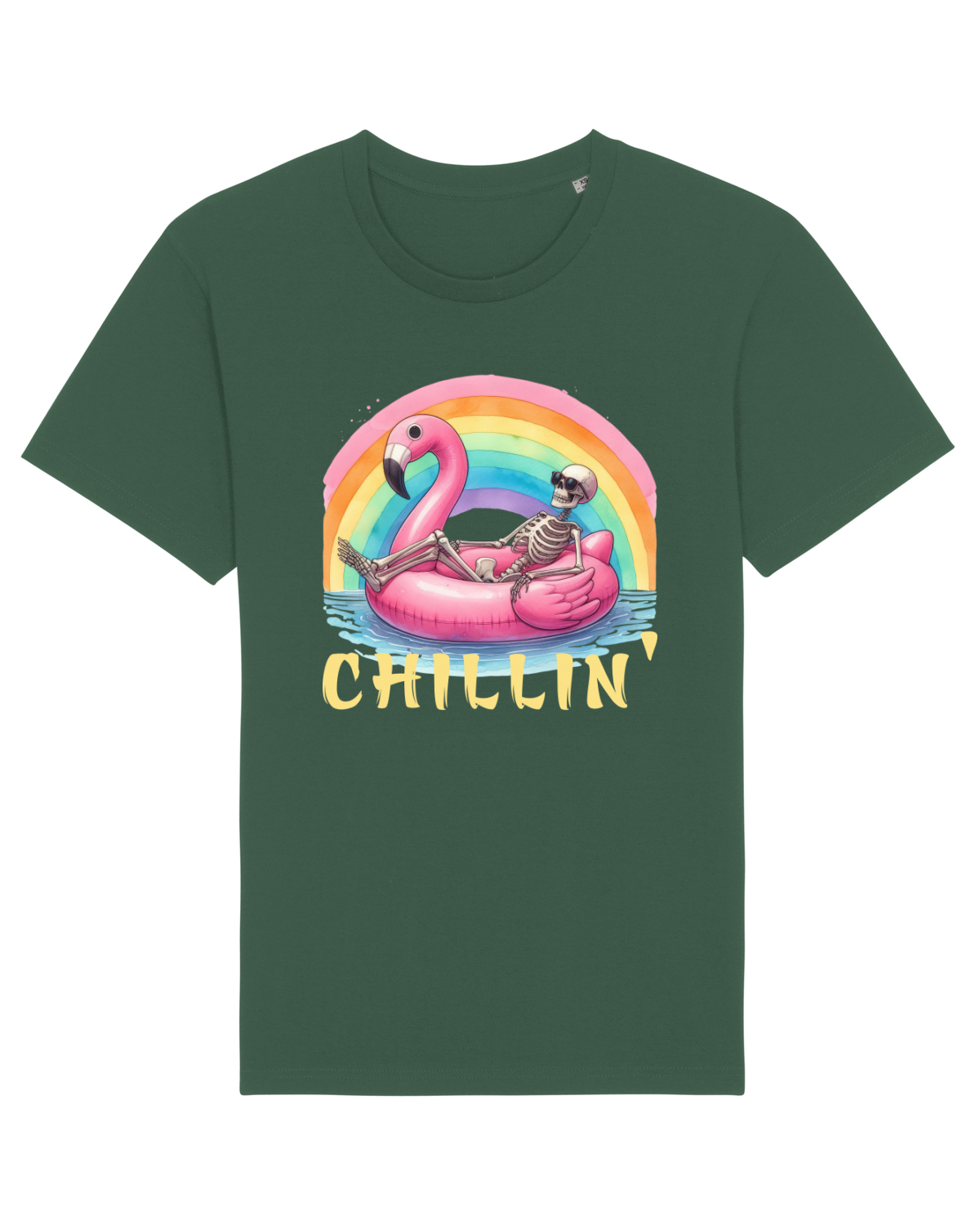 Tricou mânecă scurtă Unisex Rocker Bottle Green