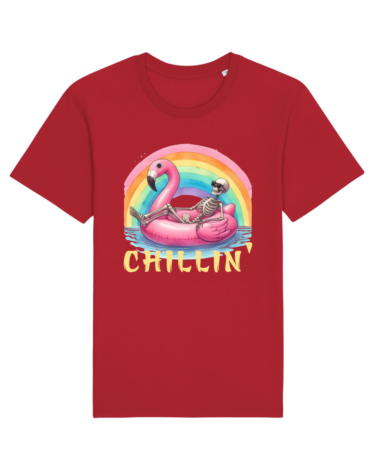 Tricou mânecă scurtă Unisex Rocker Red