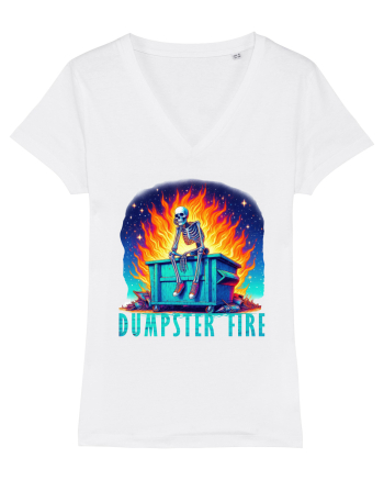 Dumpster Fire White