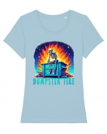 Dumpster Fire Sky Blue