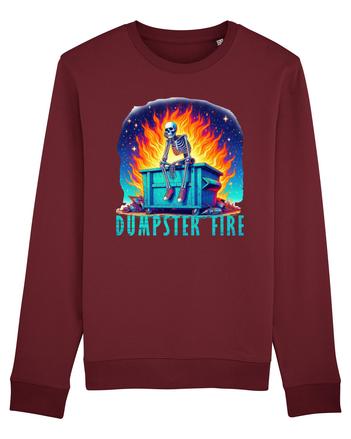 Bluză mânecă lungă Unisex Rise Burgundy