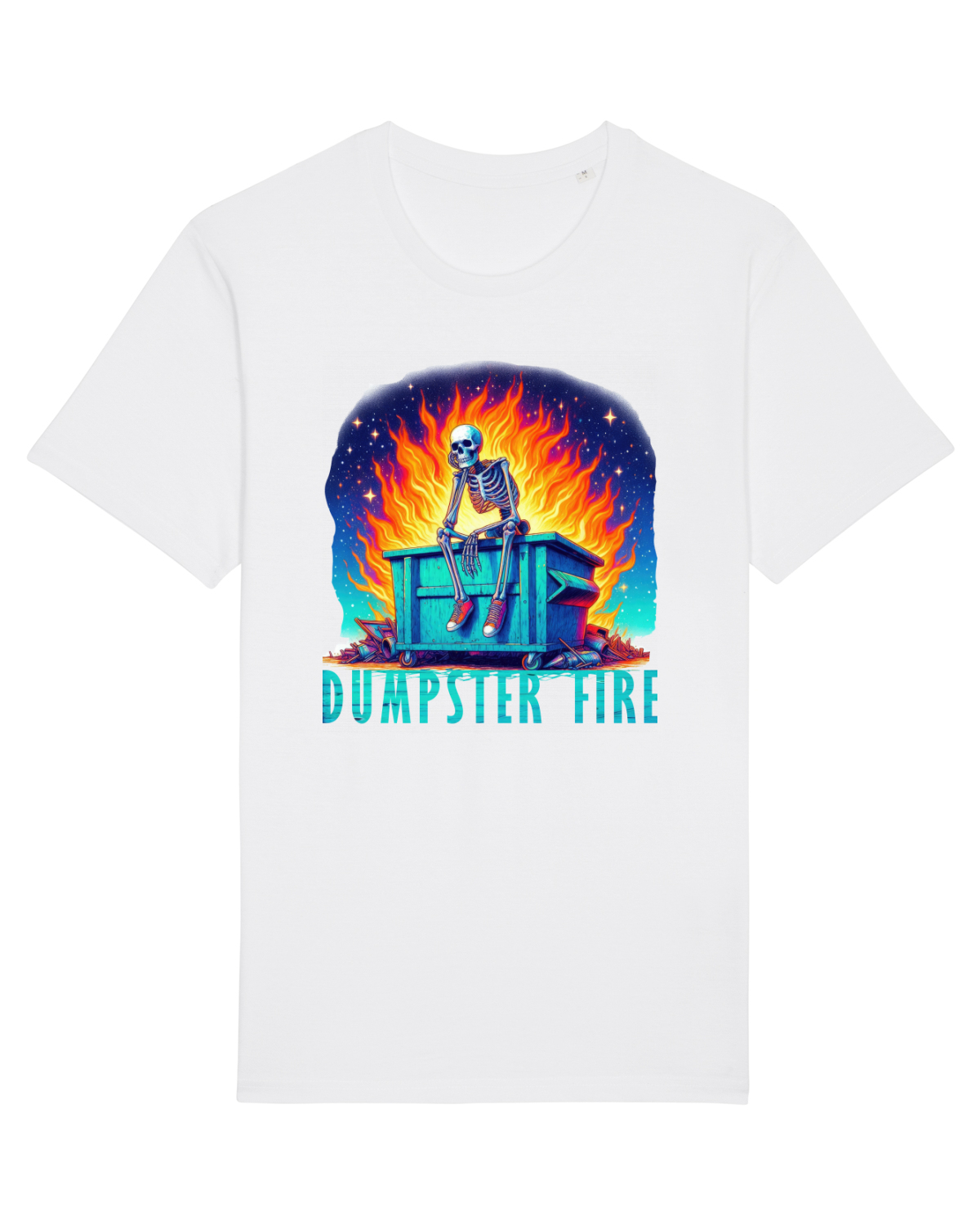 Tricou mânecă scurtă Unisex Rocker White