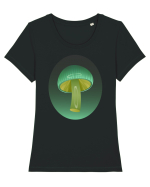 Magic mushroom Tricou mânecă scurtă guler larg fitted Damă Expresser
