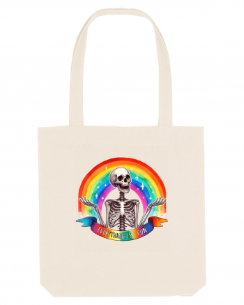 Antisocial Rainbow Skull Natural