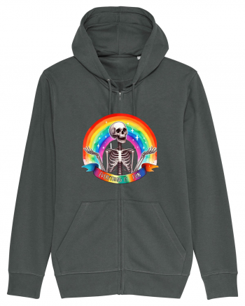 Antisocial Rainbow Skull Anthracite