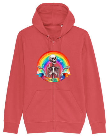 Antisocial Rainbow Skull Carmine Red