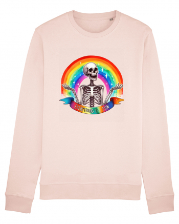 Antisocial Rainbow Skull Candy Pink