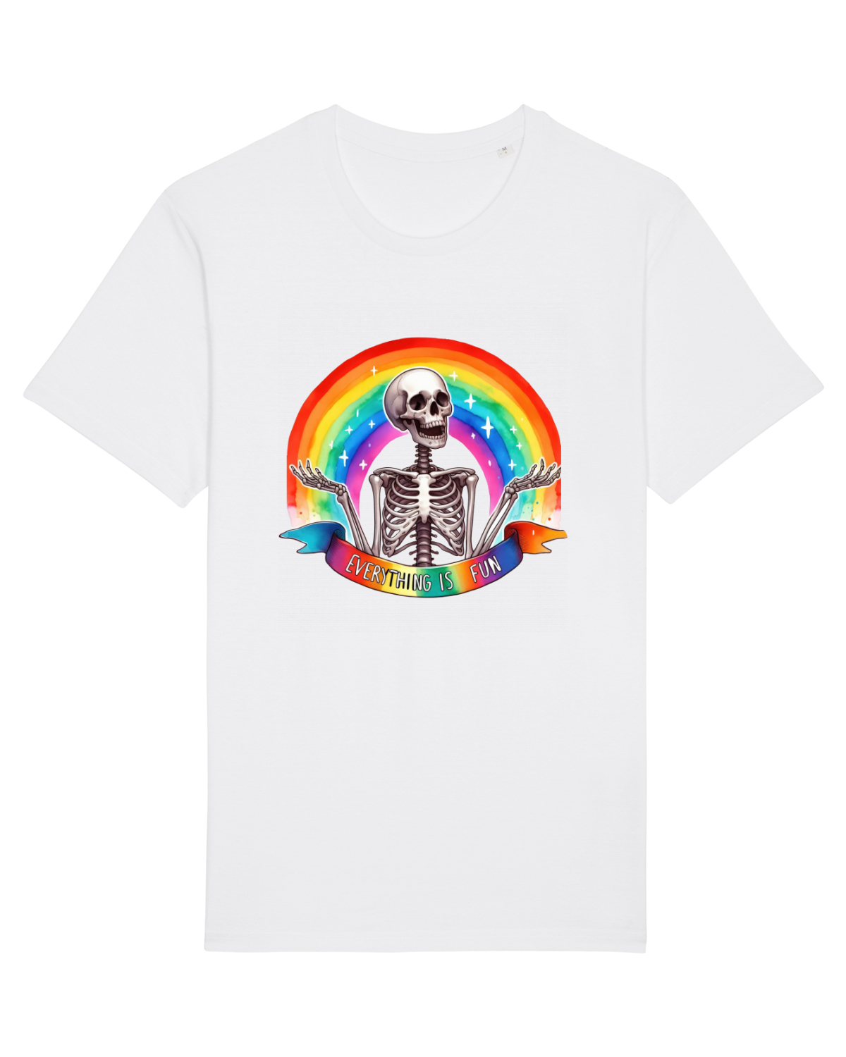 Tricou mânecă scurtă Unisex Rocker White