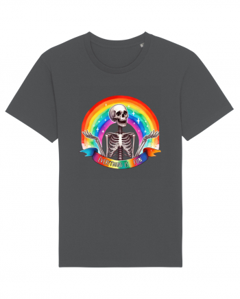 Antisocial Rainbow Skull Anthracite