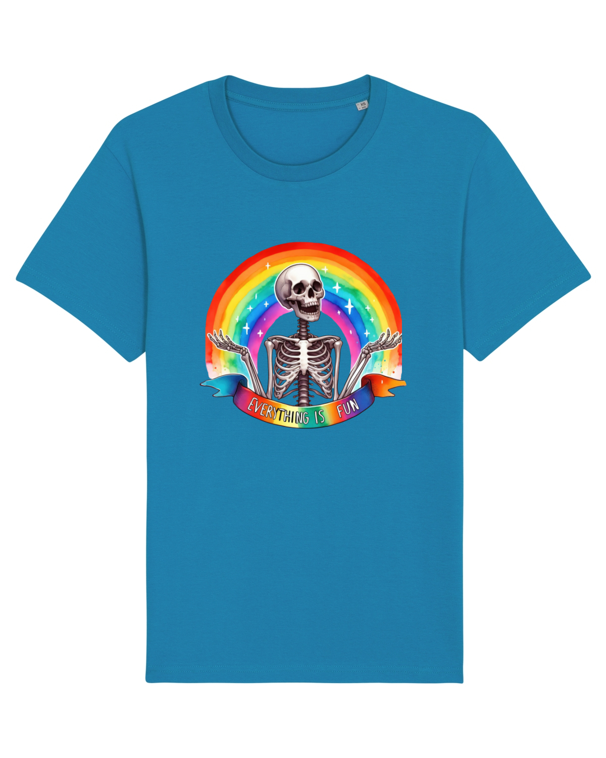 Tricou mânecă scurtă Unisex Rocker Azur