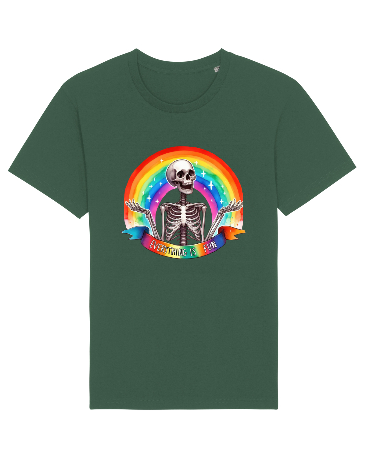 Tricou mânecă scurtă Unisex Rocker Bottle Green