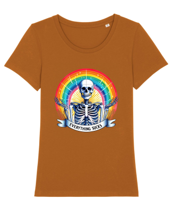 Antisocial Rainbow Skull Roasted Orange