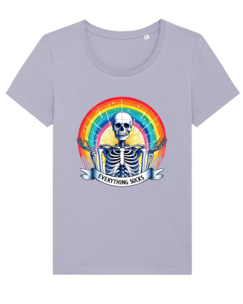 Antisocial Rainbow Skull Lavender