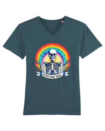 Antisocial Rainbow Skull Stargazer
