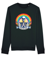 Antisocial Rainbow Skull Bluză mânecă lungă Unisex Rise