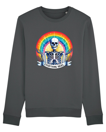 Antisocial Rainbow Skull Anthracite