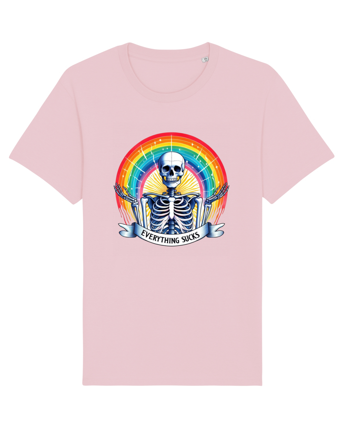 Tricou mânecă scurtă Unisex Rocker Cotton Pink