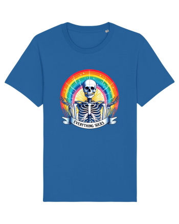 Antisocial Rainbow Skull Royal Blue