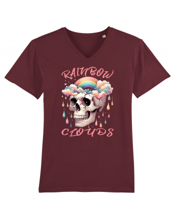 Rainbow Clouds Burgundy
