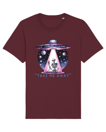 Antisocial Rainbow Skull Burgundy
