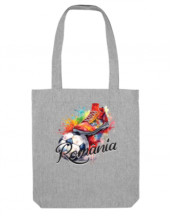 Fotbal Romania - Cu mingea la picior Heather Grey