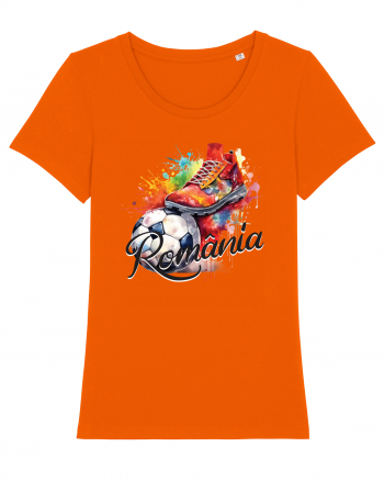 Fotbal Romania - Cu mingea la picior Bright Orange