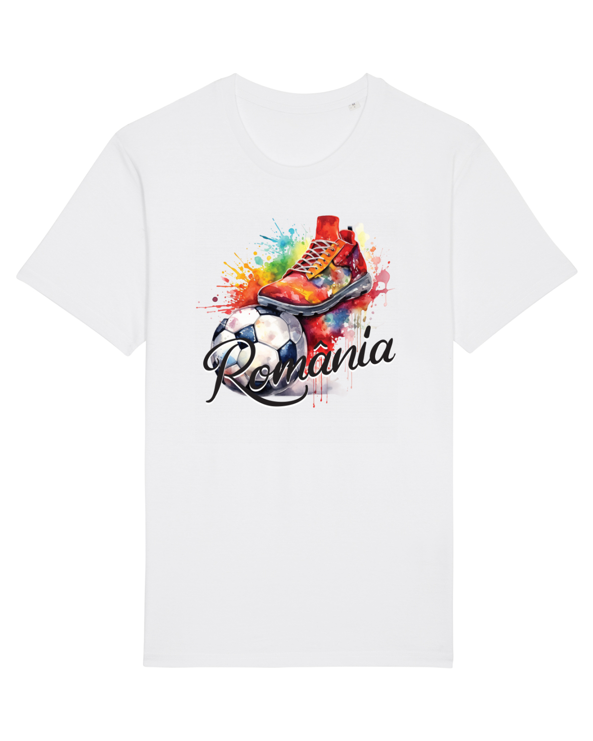 Tricou mânecă scurtă Unisex Rocker White