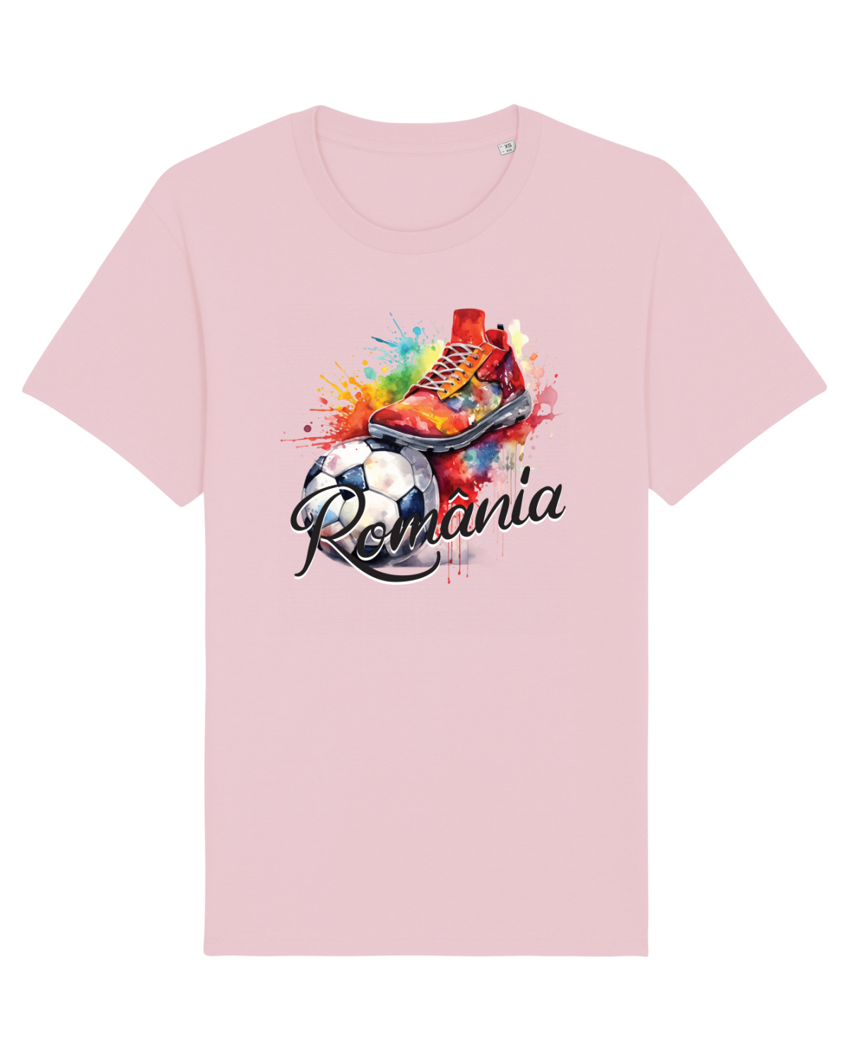 Tricou mânecă scurtă Unisex Rocker Cotton Pink