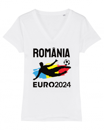 Suporter Romania - Euro 2024 jucator de fotbal White