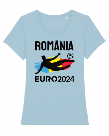 Suporter Romania - Euro 2024 jucator de fotbal Sky Blue