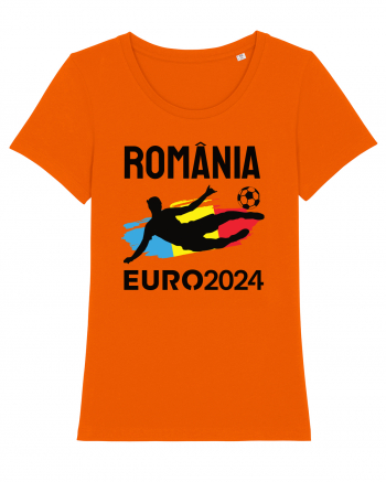 Suporter Romania - Euro 2024 jucator de fotbal Bright Orange