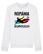 Suporter Romania - Euro 2024 jucator de fotbal Bluză mânecă lungă Unisex Rise